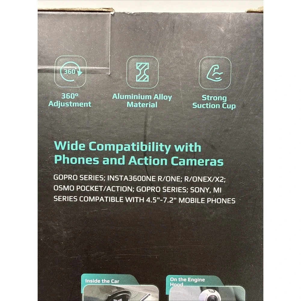 CarMount Universal Tech‎ Mount Heavy Duty New For Smartphone & Action Cam Titan